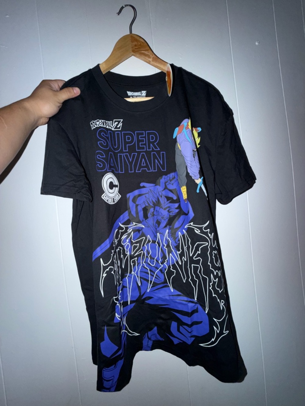 Dragon Ball Z Super Saiyan Graphic Tee - Black/Blue